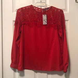 Red lace top -Woman’s ❤️